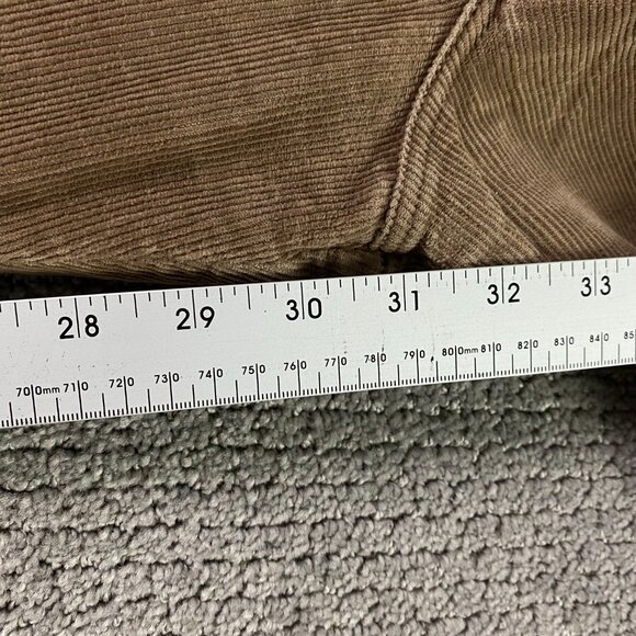Vintage 70s Lee Corduroy Pants Men's 34 x 32 Fits 32x31 Brown USA Talon Zipper - Picture 12 of 12
